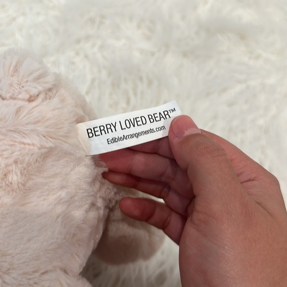 Plushy Bear Beige (Berry Loved Bear) About 7" Tall Good Condition - Picture 12 of 12